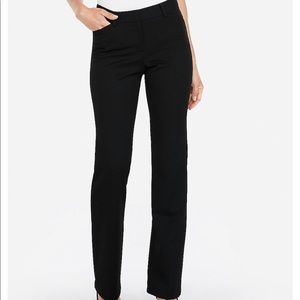 Express Black Mid Rise Barely Boot Curve Pant